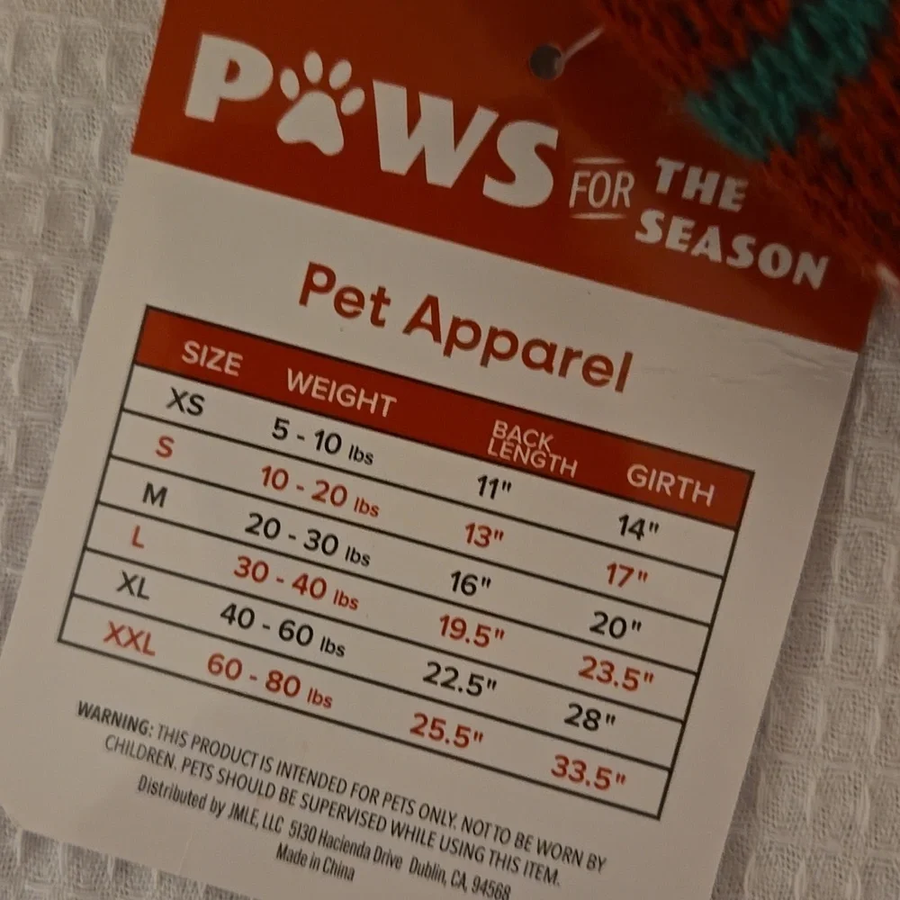 Paws For The Season Dog Sweater